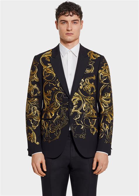 versace nero suite|Versace evening suits.